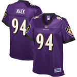 Daylon Mack Baltimore Ravens Nfl Pro Line Women's Player Jersey - Purple
