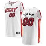 Miami Heat Fast Break Custom NBA Jersey White - Association Edition