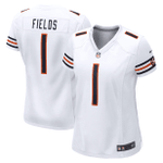 Justin Fields Chicago Bears Women's Game Jersey - White