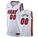 Men's Heat Male Custom #00 Association White NBA Jersey