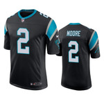 Men Panthers D.J. Moore #2 Vapor Limited Black NFL Jersey