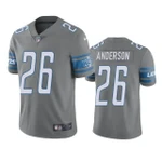 Lions C.j. Anderson Steel Color Rush NFL Jersey