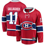 Men's Montreal Canadiens Brendan Gallagher Red Breakaway Player NHL Jersey
