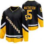 Pittsburgh Penguins #5 Mike Matheson Alternate 2021-22 Premier Breakaway Black Jersey