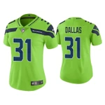 Women's Color Rush Deejay Dallas Seattle Seahawks Green NFL Jersey