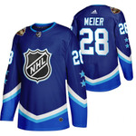 Men San Jose Sharks Timo Meier 2022 NHL All-Star Blue #28 Jersey Western