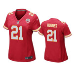 Women Kansas City Chiefs Mike Hughes #21 Red Game Jersey