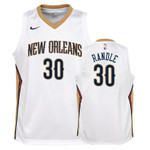 Youth Pelicans Julius Randle #30 Association White NBA Jersey