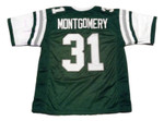 Men Wilbert Montgomery Custom Stitched Unsigned Football Nfl Jersey Green Nfl Jersey