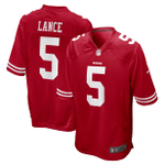 Trey Lance San Francisco 49ers 2021 NFL Draft First Round Pick Game Jersey - Scarlet