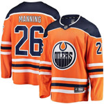 Brandon Manning Edmonton Oilers Breakaway Team Color Player NHL Jersey - Orange