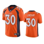 Denver Broncos Phillip Lindsay Orange 100th Season Vapor NFL Jersey