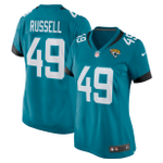 Chapelle Russell Jacksonville Jaguars Women's Game Player Jersey - Teal