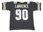 Men Demarcus Lawrence Custom Stitched Unsigned Football Jersey Blue Jersey
