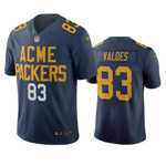 Men Jersey Green Bay Packers Marquez Valdes-Scantling #83 Navy City Edition Vapor Limited Jersey