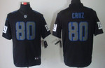 Nike New York Giants #80 Victor Cruz Black Impact Limited Jersey Nfl