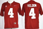 Alabama Crimson Tide #4 T.J Yeldon 2015 Playoff Rose Bowl Special Event Diamond Quest Red Jersey Ncaa