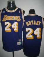 Los Angeles Lakers #24 Kobe Bryant Purple Swingman Throwback Jersey Nba