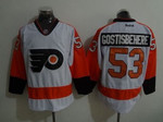 Men's Philadelphia Flyers #53 Shayne Gostisbehere Philadelphia Flyers Reebok Premier White Away Jersey Nhl