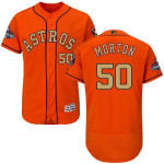 Men's Houston Astros #50 Charlie Morton Orange 2018 Gold Program Flexbase Stitched Mlb Jersey Mlb