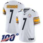 Nike Steelers #7 Ben Roethlisberger White Men's Stitched Nfl 100Th Season Vapor Limited Jersey Nfl