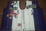 Men's Toronto Raptors #1 Tracy Mcgrady Purple White Two Tone Stitched Nba Hardwood Classic Swingman Jersey Nba