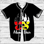 Mama Bear Medicine Wheels Native American Baseball Jersey | Colorful | Adult Unisex | S - 5Xl Full Size - Baseball Jersey Lf