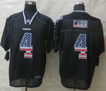 Nike Oakland Raiders #4 Derek Carr 2014 Usa Flag Fashion Black Elite Jersey Nfl