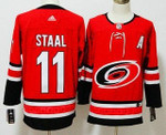 Men's Carolina Hurricanes #11 Jordan Staal Red 2017-2018 Hockey Stitched Nhl Jersey Nhl