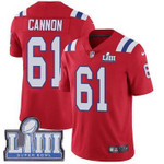 #61 Limited Marcus Cannon Red Nike Nfl Alternate Men's Jersey New England Patriots Vapor Untouchable Super Bowl Liii Bound Nfl
