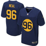 Men's Green Bay Packers #96 Mike Neal Navy Blue Alternate Nfl Nike Elite Jersey Nfl