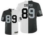 Men's Oakland Raiders #89 Amari Cooper Black With White Two Tone Elite Jersey Nfl