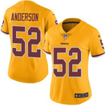 Women's Nike Redskins #52 Ryan Anderson Gold Stitched Nfl Limited Rush Jersey Nfl- Women's