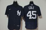 Men's New York Yankees #45 Gerrit Cole Black Stitched Mlb Flex Base Nike Jersey Mlb