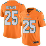 Nike Miami Dolphins #25 Xavien Howard Orange Men's Stitched Nfl Limited Rush Jersey Nfl