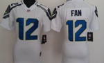 Nike Seattle Seahawks #12 Fan White Game Womens Jersey Nfl- Women's
