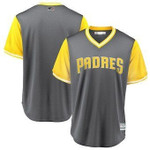 Men's San Diego Padres Blank Majestic Gray 2018 Players' Weekend Team Cool Base Jersey Mlb