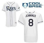 Tampa Bay Rays #8 Desmond Jennings White Jersey Mlb
