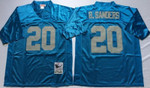 Detroit Lions #20 Barry Sanders Blue Throwback Jersey Nfl