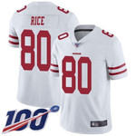 Nike 49Ers #80 Jerry Rice White Men's Stitched Nfl 100Th Season Vapor Limited Jersey Nfl