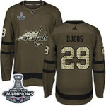 Adidas Washington Capitals #29 Christian Djoos Green Salute To Service Stanley Cup Final Champions Stitched Nhl Jersey Nhl