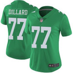 Eagles #77 Andre Dillard Green Women's Stitched Football Limited Rush Jersey Nfl- Women's
