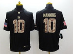 Nike New York Giants #10 Eli Manning Salute To Service Black Limited Jersey Nfl