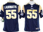 Nike St. Louis Rams #55 James Laurinaitis Navy Blue Game Jersey Nfl