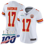 Nike Chiefs #17 Mecole Hardman White Super Bowl Liv 2020 Women's Stitched Nfl 100Th Season Vapor Untouchable Limited Jersey Nfl
