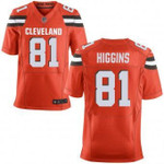 Nike Cleveland Browns #81 Rashard Higgins Orange Stitched Nfl Elite Jersey Nfl