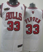 Chicago Bulls #33 Scottie Pippen White Swingman Jersey Nba