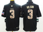 Nike Seattle Seahawks #3 Russell Wilson Salute To Service Black Limited Jersey Nfl