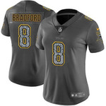 Women's Nike Minnesota Vikings #8 Sam Bradford Gray Static Nfl Vapor Untouchable Game Jersey Nfl- Women's