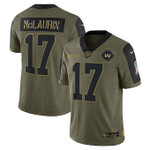 Men's Washington Football Team #17 Terry Mclaurin Nike Olive 2021 Salute To Service Limited Player Jersey Nfl